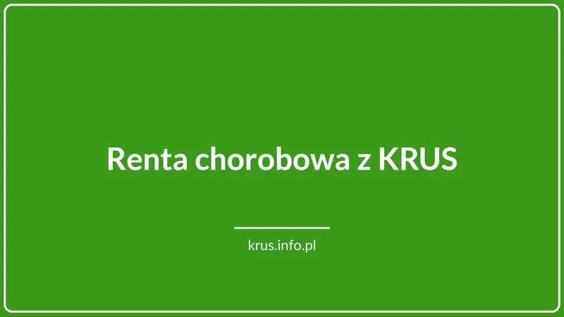Renta rehabilitacyjna KRUS